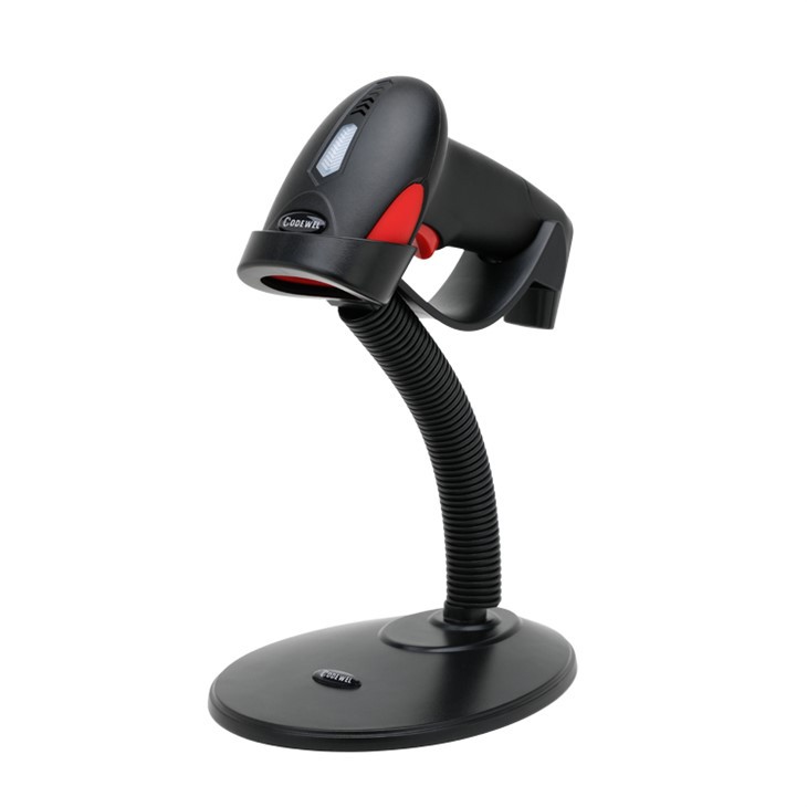 Codewel 1D Laser USB Barcode Scanner Dengan Berdiri CW10